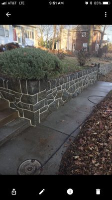 Wall Construction & Repair Services (Retaining Walls & Security Walls) - Licensed, Bonded, & Insured with 7+ years of professional experience providing affordable brick pointing services to homeowners in Washington DC. Our specialties include brick pointing for driveways, patios, exterior walls, walkways, chimneys, stone walls, restoration projects, retaining walls, & steps. The materials that we utilize include brick, concrete, cinder blocks, gravel, & stone. Our particular expertise in brick restoration for historical buildings in Washington DC is what we are notable for as well. Call or message us today to schedule your free consultation to discuss the specific needs of your project. Our Washington DC General Service & Repair Home Improvement Contractor License Number is 420224000067.