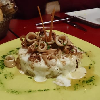 Azcona - Timbal de arroz con chipirones y alioli. Esencial. - Spanish Near Me - Seville, SE