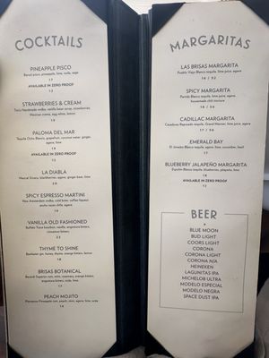 Menu photo 5 Las Brisas Laguna Beach, CA Menu photo 5 Las Brisas Laguna Beach, CA