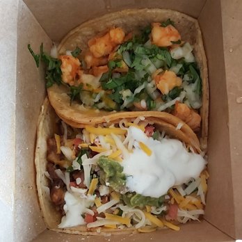 Fire Tacos - Two Tacos in takeout container, as delivered - Food Delivery Services Near Me Fire Tacos - Two Tacos in takeout container, as delivered - Food Delivery Services Near Me
