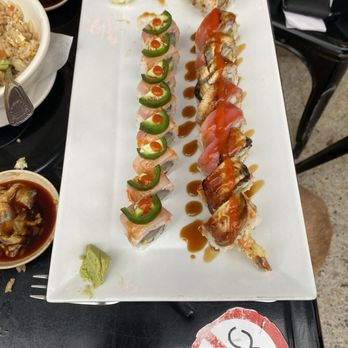 9 Face Sushi Cafe - Hamachi Jalapeno Hamachi Jalapeno Seaweed Salad Supermaki - Sushi Bars Near Me - Pompano Beach, Florida 9 Face Sushi Cafe - Hamachi Jalapeno Hamachi Jalapeno Seaweed Salad Supermaki - Sushi Bars Near Me - Pompano Beach, Florida