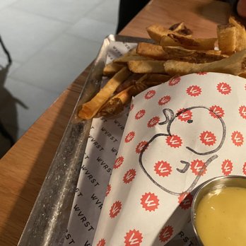 WVRST Union Station - Duck fat frites with maple rosemary dip - Beer Bar Near Me - Toronto, Ontario WVRST Union Station - Duck fat frites with maple rosemary dip - Beer Bar Near Me - Toronto, Ontario