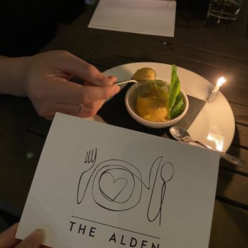 The Alden - Mango sorbet - New American Near Me - Chamblee, Georgia