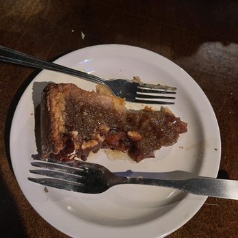 Como Steak House - Bourbon Pecan Pie  My husband took a bite from the top of it - Steakhouses Near Me - Como, Mississippi