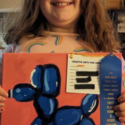 Painting On Park - My daughter received a 1st place ribbon at the county fair for her painting done at POP!