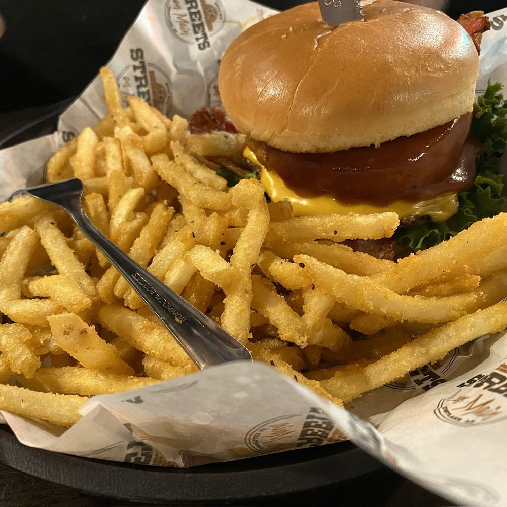 Streets On Main - BBQ Burger and fries. - American Near Me - Snowflake, Arizona Streets On Main - BBQ Burger and fries. - American Near Me - Snowflake, Arizona