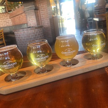 Coronado Brewing - Beer flight - Brewpubs Near Me - Coronado, California Coronado Brewing - Beer flight - Brewpubs Near Me - Coronado, California
