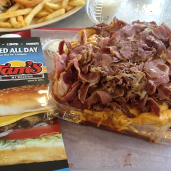 Tam's Burgers No 23 - Large Pastrami Chili Cheese Fries, soOoOoO bomb! - New American Near Me - Compton, California Tam's Burgers No 23 - Large Pastrami Chili Cheese Fries, soOoOoO bomb! - New American Near Me - Compton, California