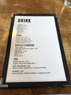 Menu photo 3 The Universal Denver, CO