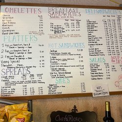 Beans & Bagels - Food menu