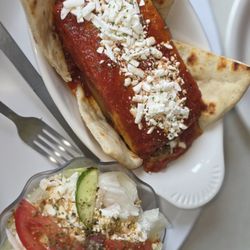 Musaka and Greek side salad.