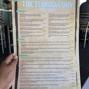 The Florida Boy Bar and Grill - Food menu - Sandwiches Near Me - Layton, Florida