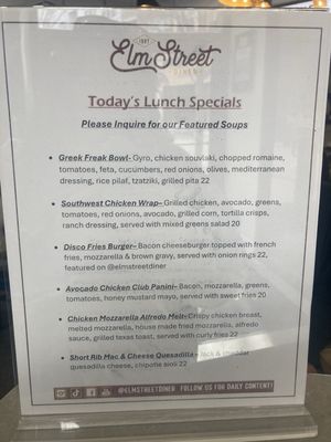 Menu photo 3 Elm Street Diner Norwalk, CT Menu photo 3 Elm Street Diner Norwalk, CT