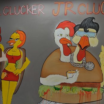 Cluckin Bun - Wall art. - Chicken Shop Near Me - Cathedral City, California