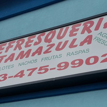 Refresqueria Tamazula - a sign on a building - Mexican Near Me - Pasadena, Texas Refresqueria Tamazula - a sign on a building - Mexican Near Me - Pasadena, Texas