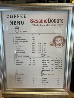 Menu photo 8 Sesame Donuts Tempe, AZ Menu photo 8 Sesame Donuts Tempe, AZ