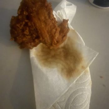 Donahoo's Golden Chicken - So much dirty grease, it soaked through the napkin - Chicken Shop Near Me - Ontario, California