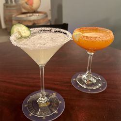 Cucumber Martini and Run Rabbit Rum