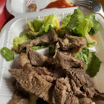 Matiki Island BBQ - Very Dry beef plate - Hawaiian Near Me - Anaheim, California
