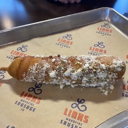 Links Woodfire Sausage - Bacon Wrapped Popcorn Dog