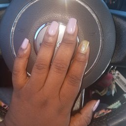 Index finger looks absolutely crazy. Acrylic looks horrible!!! Worst nail job ive EVER received Index finger looks absolutely crazy. Acrylic looks horrible!!! Worst nail job ive EVER received