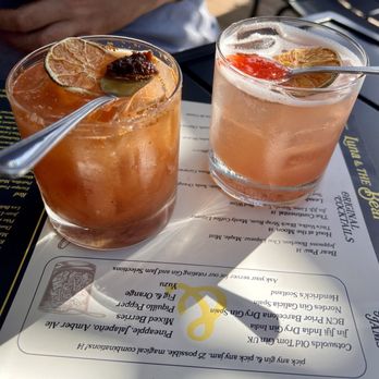 Luna & The Bear - Kitchen & Libation House - Gins & Jams cocktails (fig and orange) and strawberry (Jam of the moment) - New American Near Me - Minneapolis, Minnesota