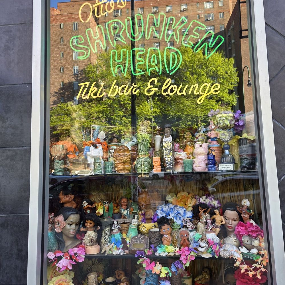 Otto's Shrunken Head - Front window - Tiki Bars Near Me - New York, New York Otto's Shrunken Head - Front window - Tiki Bars Near Me - New York, New York