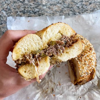 Wholy Bagel - Wholy Cheesesteak ($10.19) - Bagels Near Me - Austin, Texas Wholy Bagel - Wholy Cheesesteak ($10.19) - Bagels Near Me - Austin, Texas