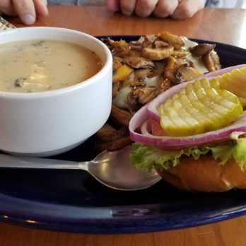 The Rusty Moose Tavern & Grill - Mushroom burger - Bars Near Me - Bonners Ferry, Idaho