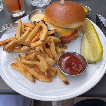 Porter Kitchen & Deck - Porter Cheeseburger* - New American Near Me - Chicago, Illinois Porter Kitchen & Deck - Porter Cheeseburger* - New American Near Me - Chicago, Illinois