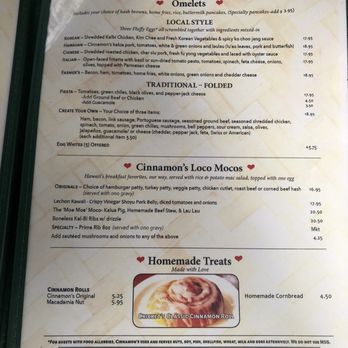 Cinnamon's Restaurant - Omelets - Pancakes Near Me - Kailua, Hawaii Cinnamon's Restaurant - Omelets - Pancakes Near Me - Kailua, Hawaii