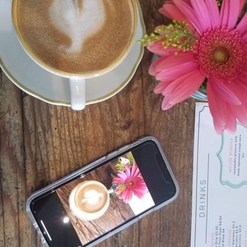 Kitchen Mouse Cafe - Almond Cappuccino go perfect with flowers - Vegan Near Me - Los Angeles, California Kitchen Mouse Cafe - Almond Cappuccino go perfect with flowers - Vegan Near Me - Los Angeles, California