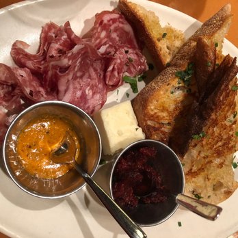 The Arrogant Butcher - platter with two items together: Prairie Breeze cheddar cheese and salumi - American Near Me - Phoenix, Arizona The Arrogant Butcher - platter with two items together: Prairie Breeze cheddar cheese and salumi - American Near Me - Phoenix, Arizona