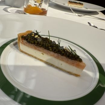 Emeril's - Salmon Cheesecake with Caviar - New American Near Me - New Orleans, Louisiana Emeril's - Salmon Cheesecake with Caviar - New American Near Me - New Orleans, Louisiana