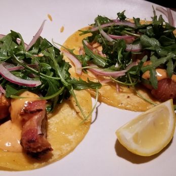 Mezcal Cantina Y Cocina - Bacon wrapped shrimp tacos - Mexican Near Me - Riverside, California Mezcal Cantina Y Cocina - Bacon wrapped shrimp tacos - Mexican Near Me - Riverside, California