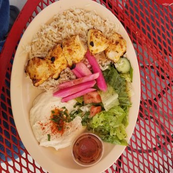 Xtiosu Kitchen - The chicken kabobs plate - Mediterranean Near Me - Los Angeles, California Xtiosu Kitchen - The chicken kabobs plate - Mediterranean Near Me - Los Angeles, California