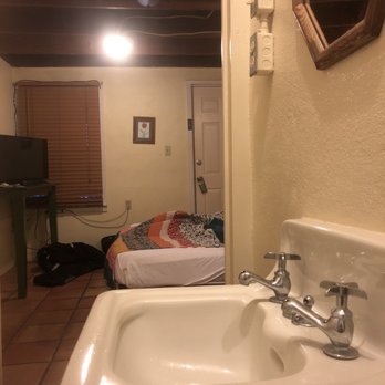 Outback Oasis Motel - View of room from bathroom - Hotels Near Me - Sanderson, Texas Outback Oasis Motel - View of room from bathroom - Hotels Near Me - Sanderson, Texas