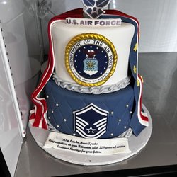 Sweet Cheats - This beautiful cake was in their case for an Air Force event