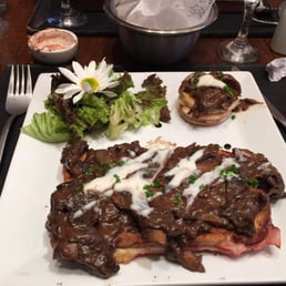 DIVINE croque Madame with mushroom creme