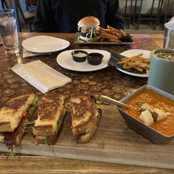 TownHall - Grilled cheese &tomato soup, truffle fries & dips, burger & sweet potato fries - New American Near Me - Cleveland, Ohio TownHall - Grilled cheese &tomato soup, truffle fries & dips, burger & sweet potato fries - New American Near Me - Cleveland, Ohio