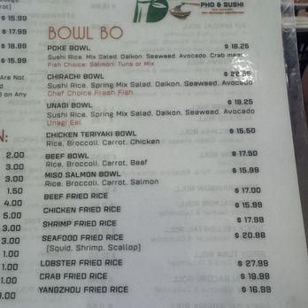Bamboo Pho & Sushi - Menu - Sushi Bars Near Me - San Diego, California Bamboo Pho & Sushi - Menu - Sushi Bars Near Me - San Diego, California