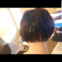 J. Thompson Salons- Woodlands - Razor cut and color by Heather P
