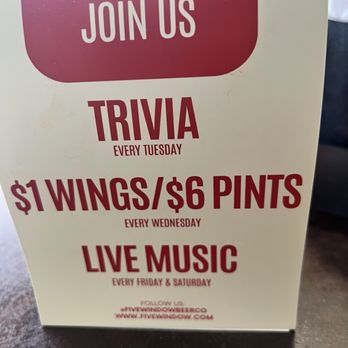 Five Window Beer - Trivia! Cheap pintssss - Breweries Near Me - Lodi, California