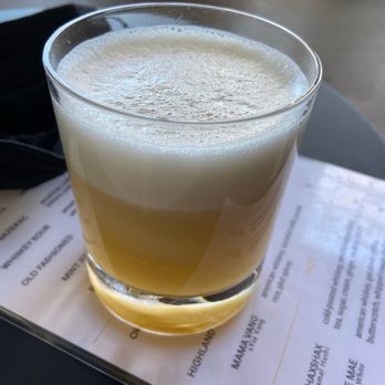 Brother Justus Whiskey - Whiskey sour w/ lemon juice, egg white and honey - Distilleries Near Me - Minneapolis, Minnesota