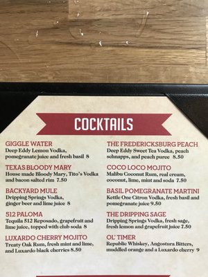 Menu photo 8 Blue Corn Harvest Bar & Grill Georgetown, TX