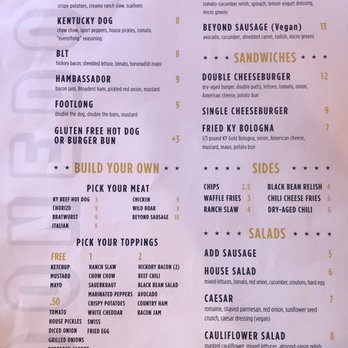 Boonedogs - Food menu - Hot Dogs Near Me - Lexington, Kentucky