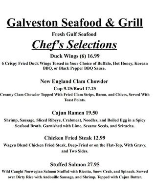 Menu photo 2 Galveston Seafood & Grill Abilene, TX