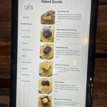 Cafe 86 - Menu - Desserts Near Me - West Covina, California