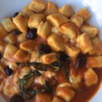 Osteria Divino - Sorrentina. Home made gnocchi with basil and olives. It melted in our mouths. - Italian Near Me - Sausalito, California