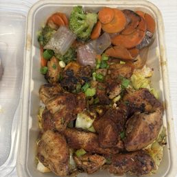 Large Cajun Teriyaki Chicken Plate Large Cajun Teriyaki Chicken Plate